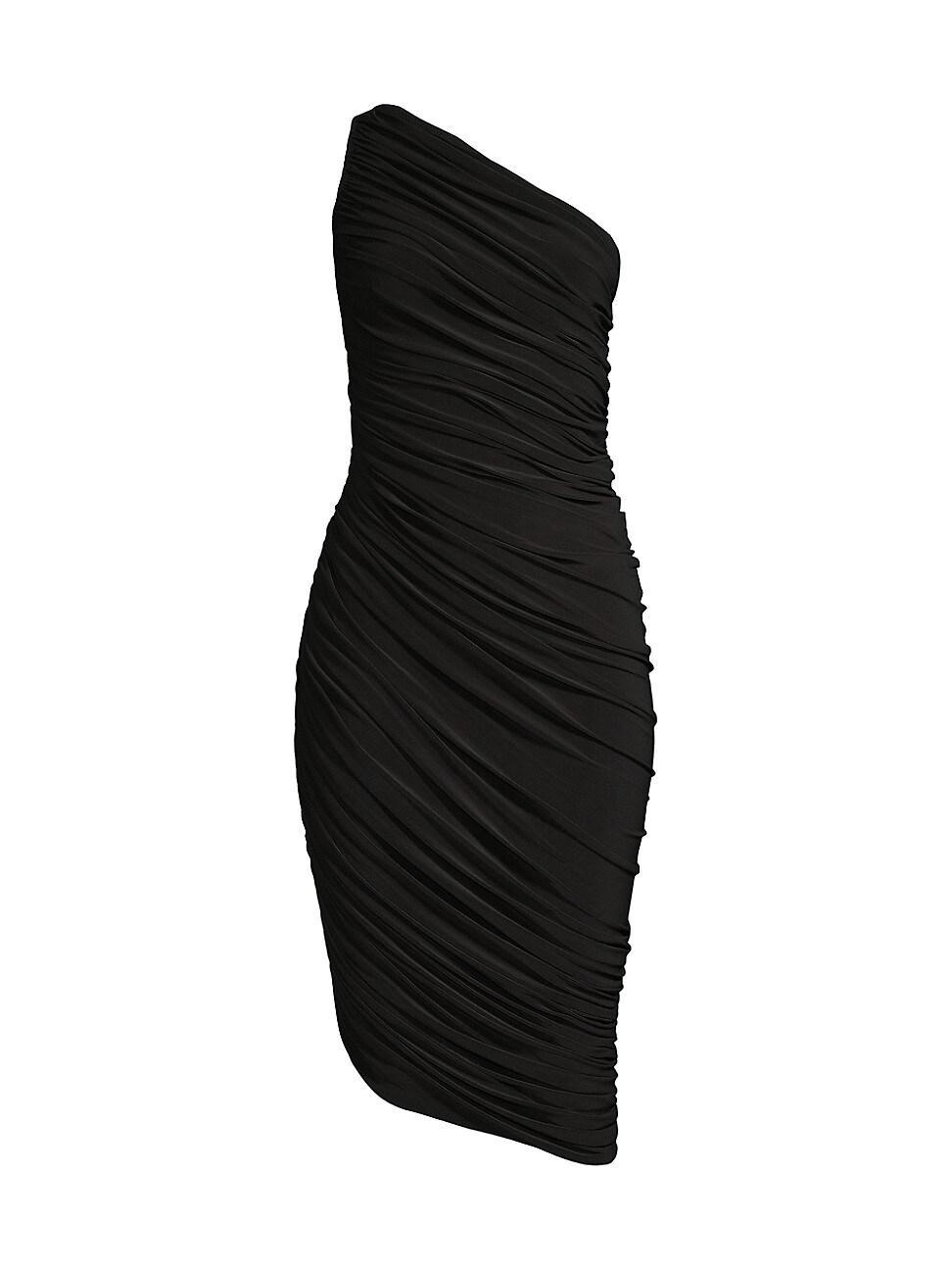 Womens Diana Ruched One-Shoulder Midi-Dress Product Image