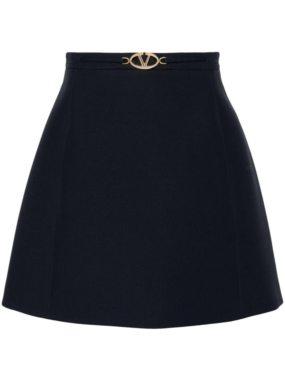 Vlogo A-line Miniskirt In Navy Product Image