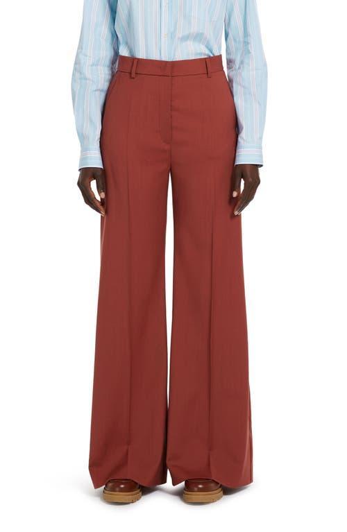 Womens Sonale Wool Wide-Leg Trousers Product Image