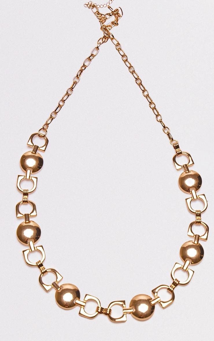 Gold Circle Chunky Link Belly Chain Product Image