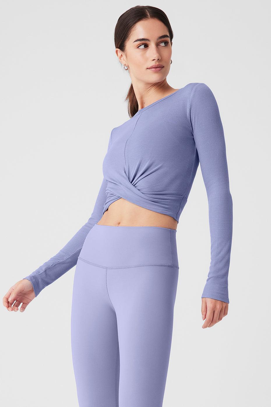 Cover Long Sleeve Top - Lilac Blue Female Product Image