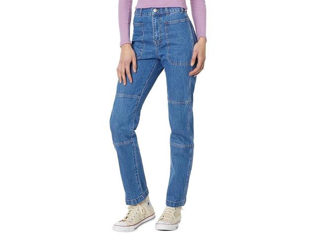 Madewell The '90s Straight Cargo Jean in Fenwood Wash (Fenwood) Women's Jeans Product Image