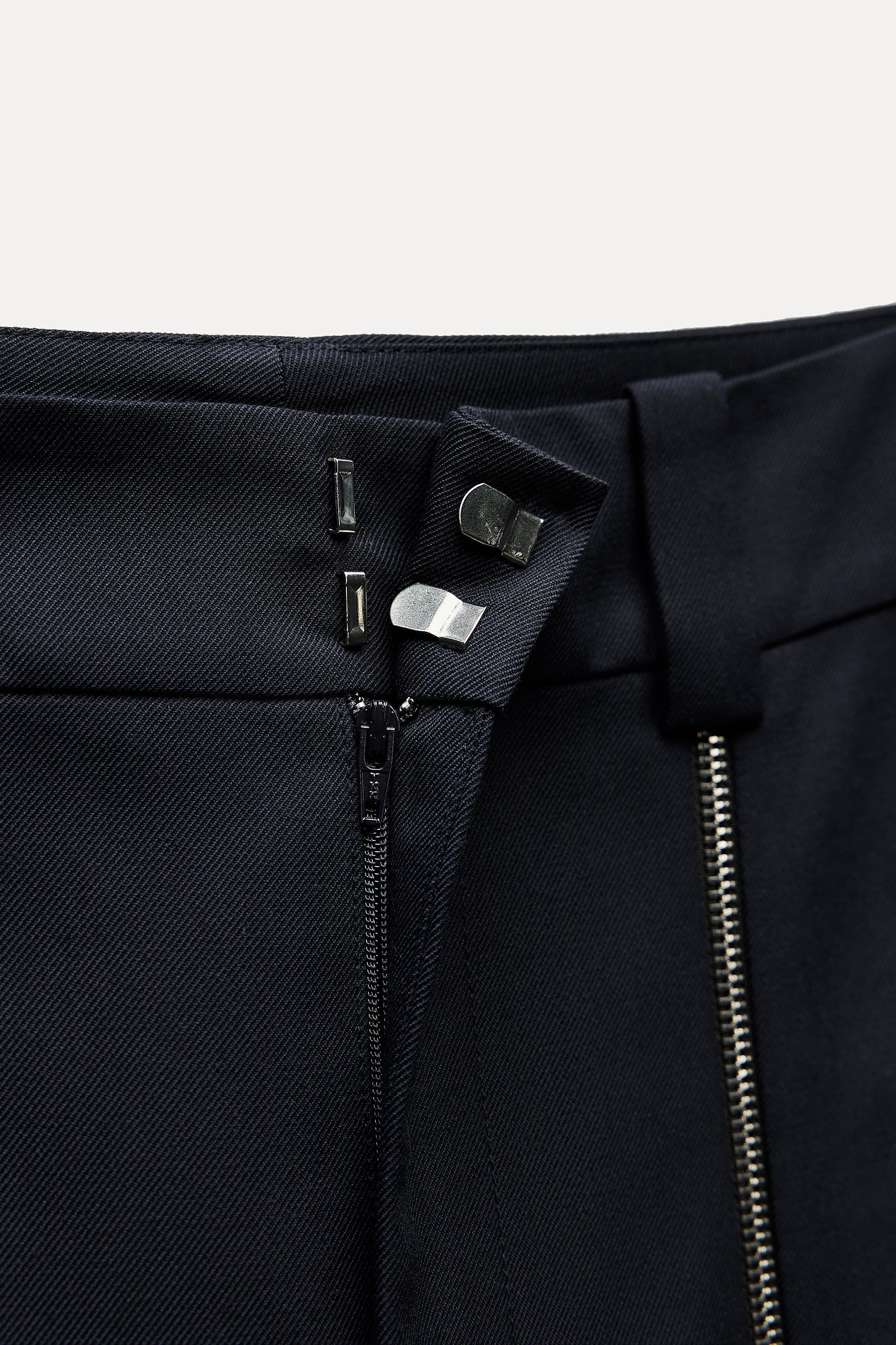 STRAIGHT LEG ZIPPER PANTS ZW COLLECTION Product Image