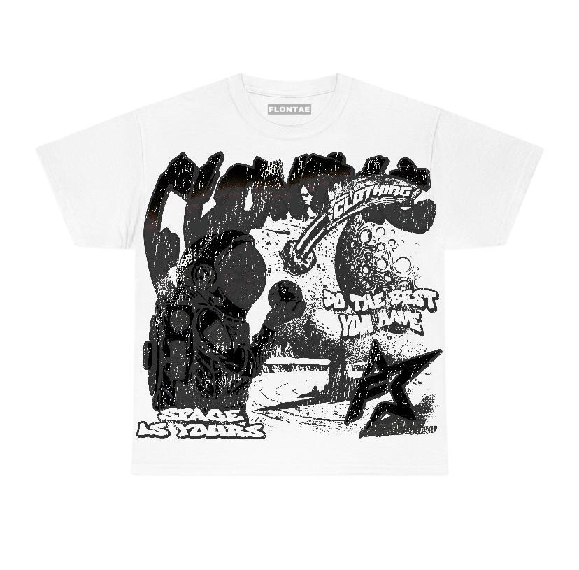 Black Cat 3s Flontae T-Shirt Space Is Yours Graphic Product Image