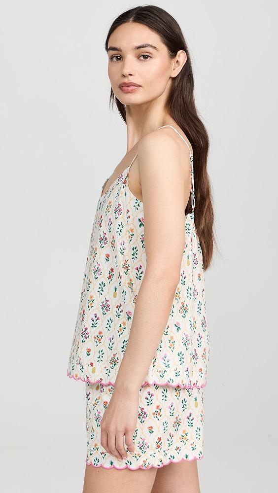 BedHead PJs Cotton Poplin Scallop Cami PJ Set | Shopbop Product Image