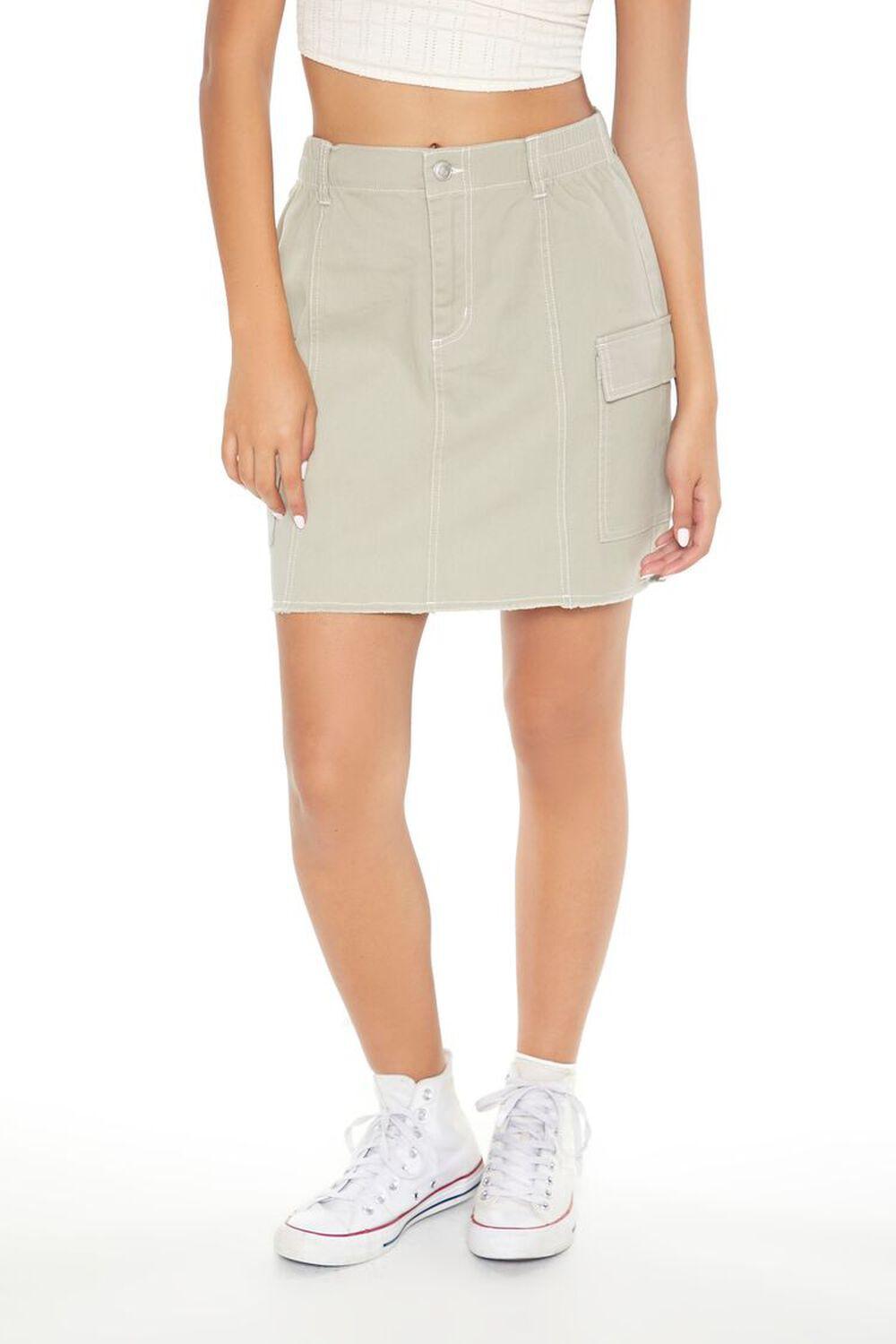 Cargo A-Line Mini Skirt | Forever 21 Product Image