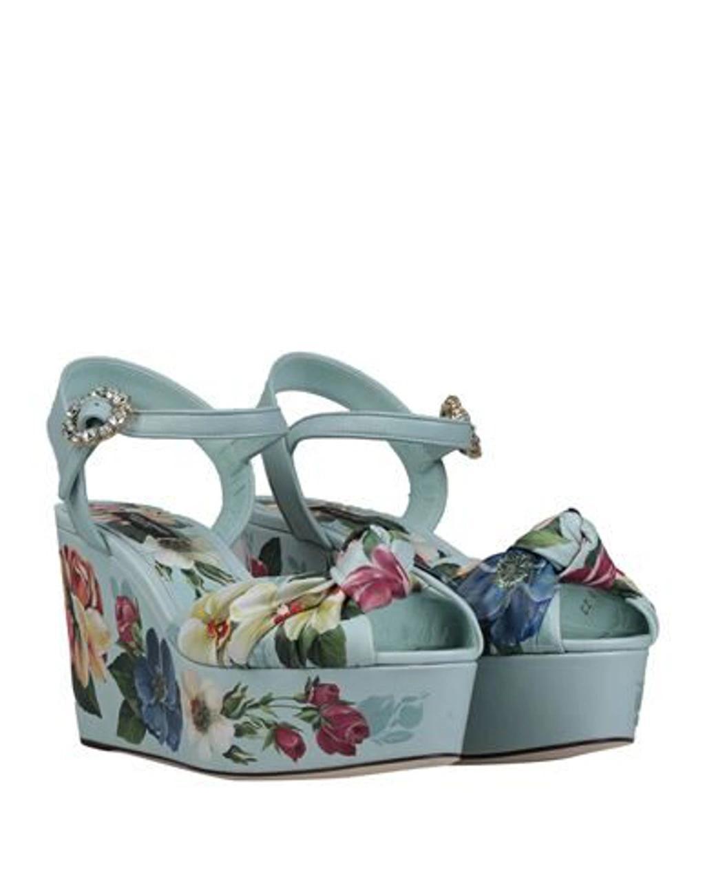 DOLCE & GABBANA Sandals In Sky Blue Product Image