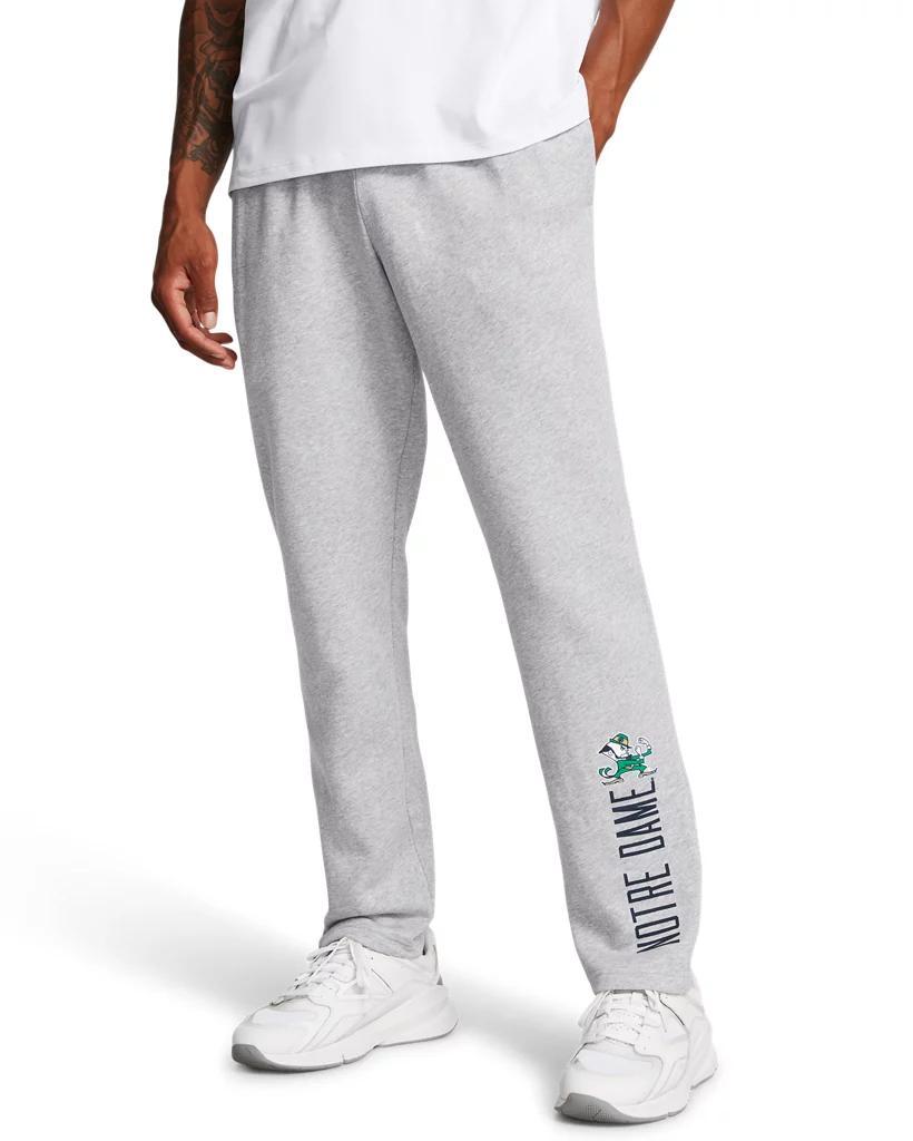 Men's UA Rival Fleece Collegiate Open Bottom Pants Product Image