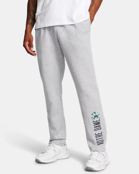 Men's UA Rival Fleece Collegiate Open Bottom Pants Product Image