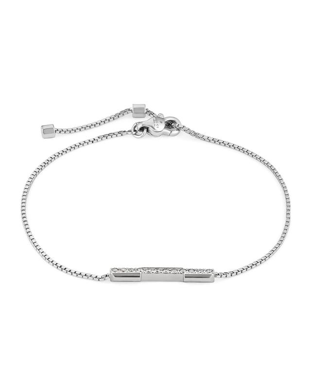 Womens Link To Love 18K White Gold & Diamond Bracelet Product Image