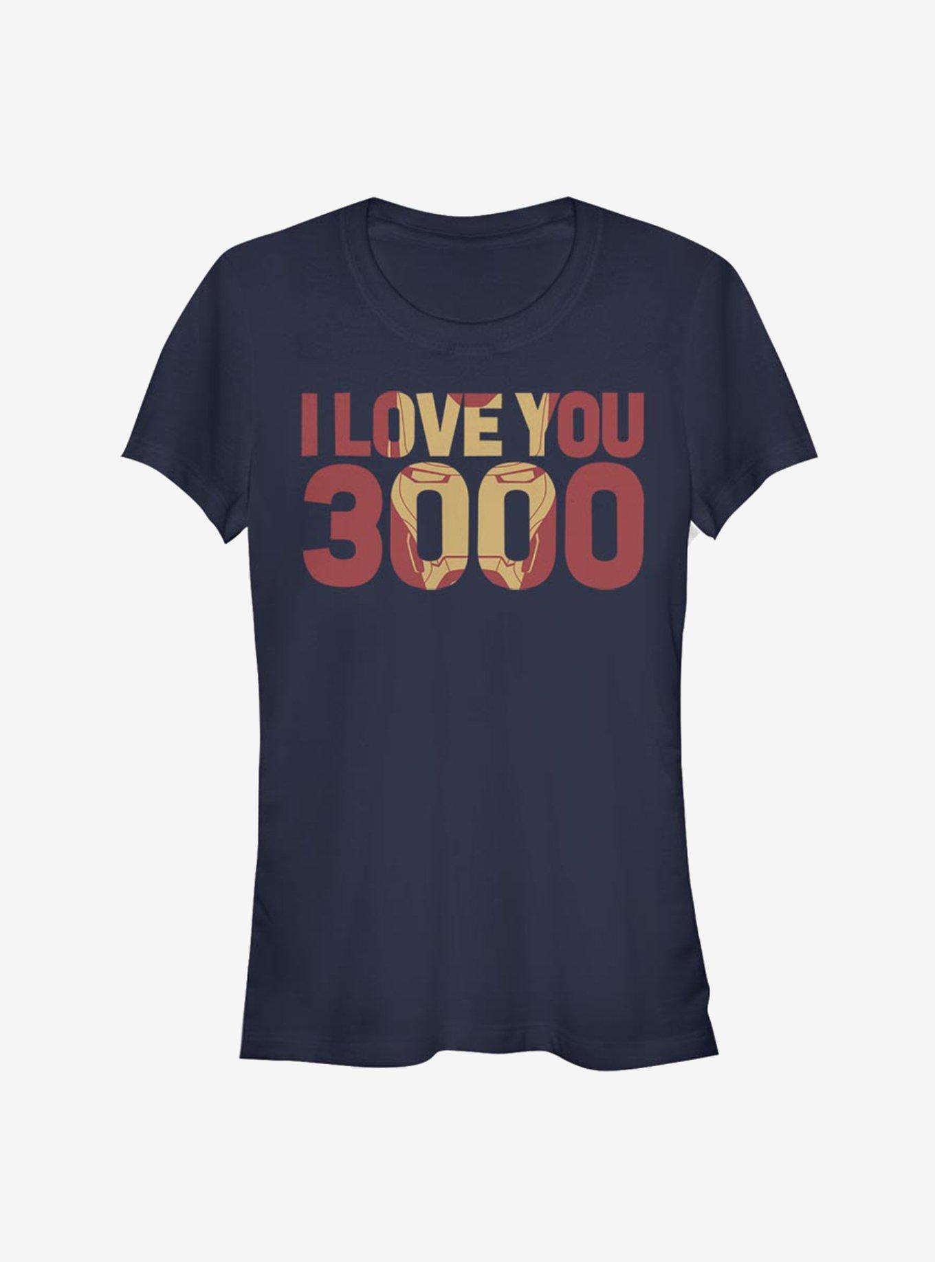 Marvel Avengers: Endgame Iron Man I Love You 3000 Girls T-Shirt Product Image