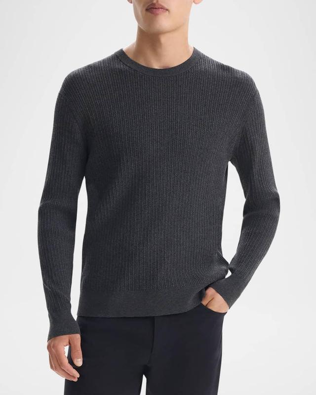 Mens Riland Cable-Knit Crewneck Sweater Product Image