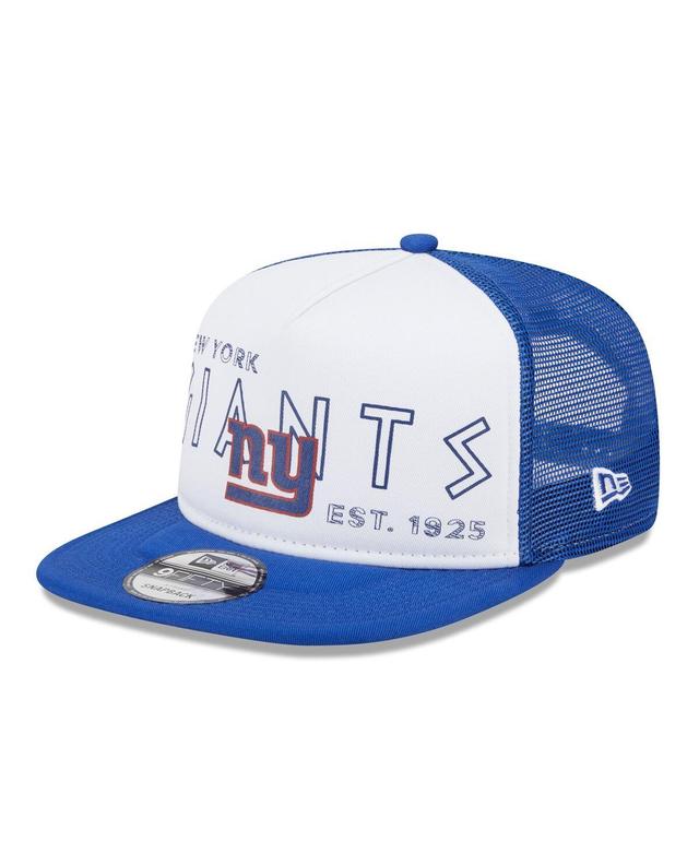 Mens New Era /Royal New York Giants Banger 9FIFTY Trucker Snapback Hat Product Image