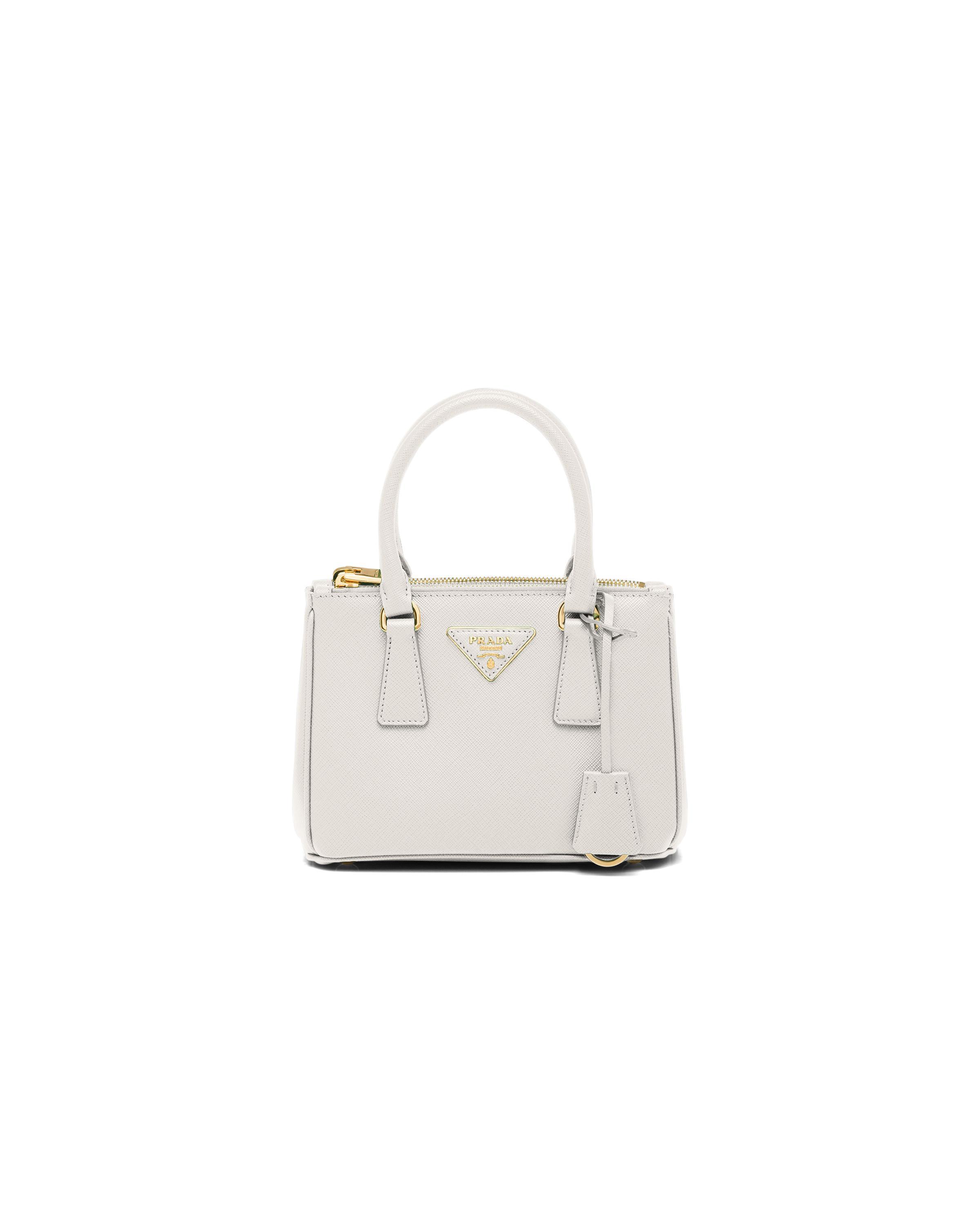 PRADA Galleria Saffiano Leather Mini-bag In Oro Product Image