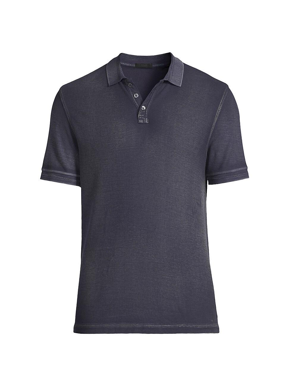 Mens Washed Pique Polo Shirt Product Image