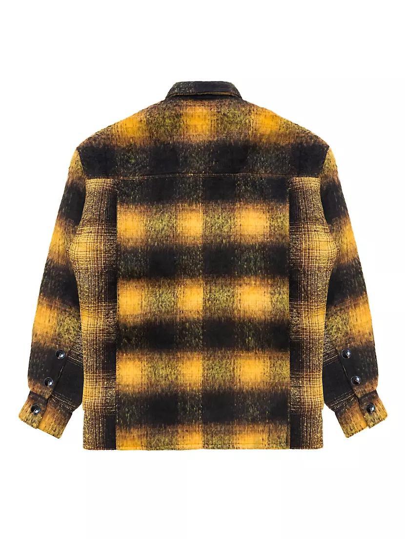 The Beginning Is The End Mohair Check Overshirt Product Image