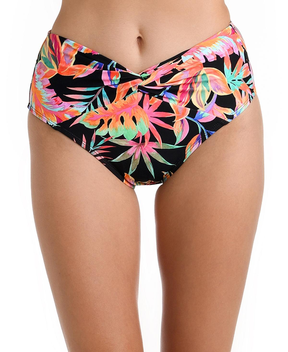 La Blanca Womens Best Escape Printed Twist-Front Bottoms - Floral Product Image