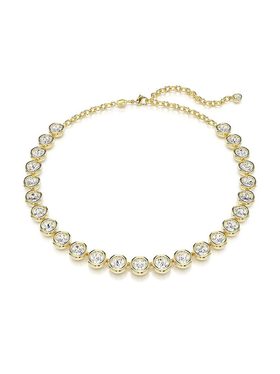 Womens Imber Goldtone & Crystal Tennis Necklace Product Image