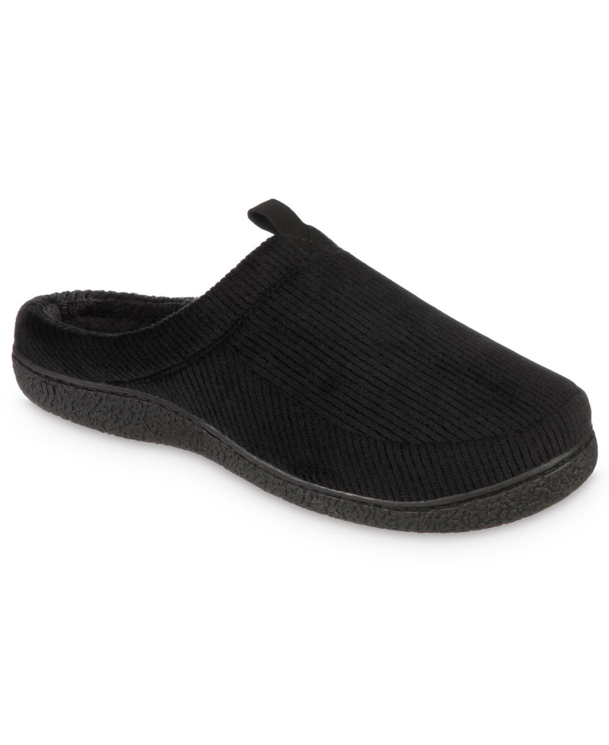 isotoner Advanced Memory Foam Corduroy Hoodback ECO Comfort Mens Slippers Product Image