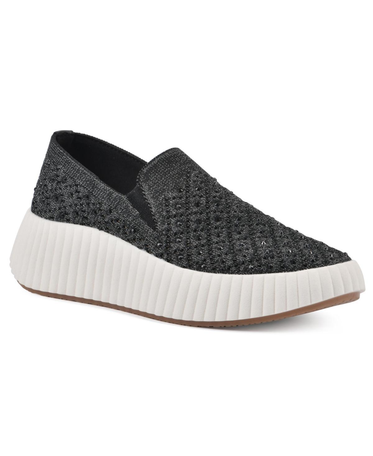 White Mountain Womens Dyles Platform Slip On Sneakers Product Image