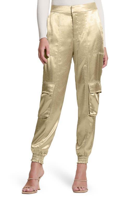 GUESS Soundwave Textured Satin Cargo Pants Product Image