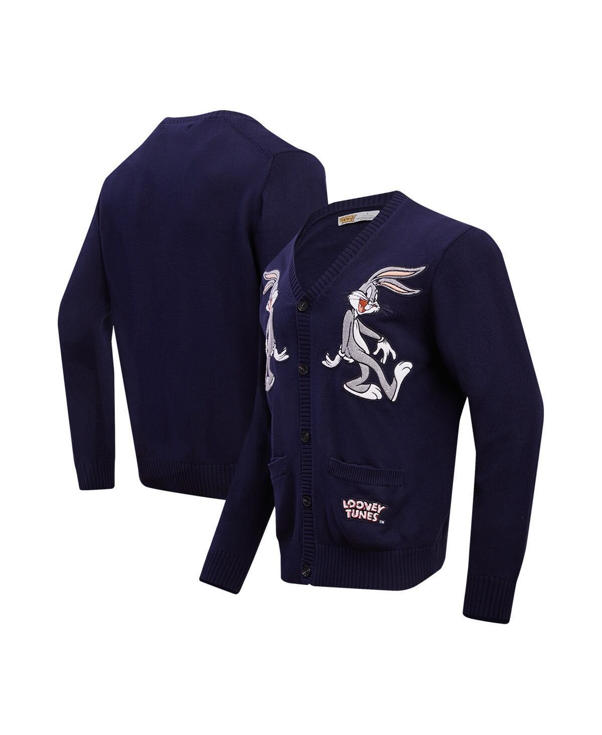 Mens Freeze Max Navy Looney Tunes Bugs Back to Back Cardigan Product Image