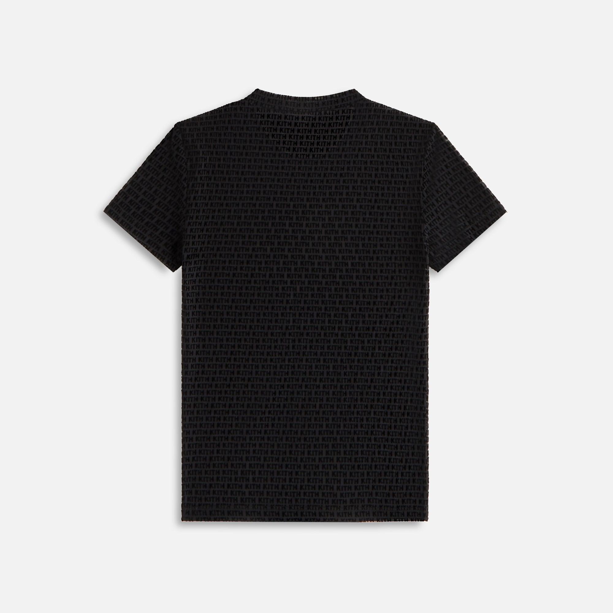 Kith Women Mulberry IV Monogram Mesh Tee - Black Female Product Image