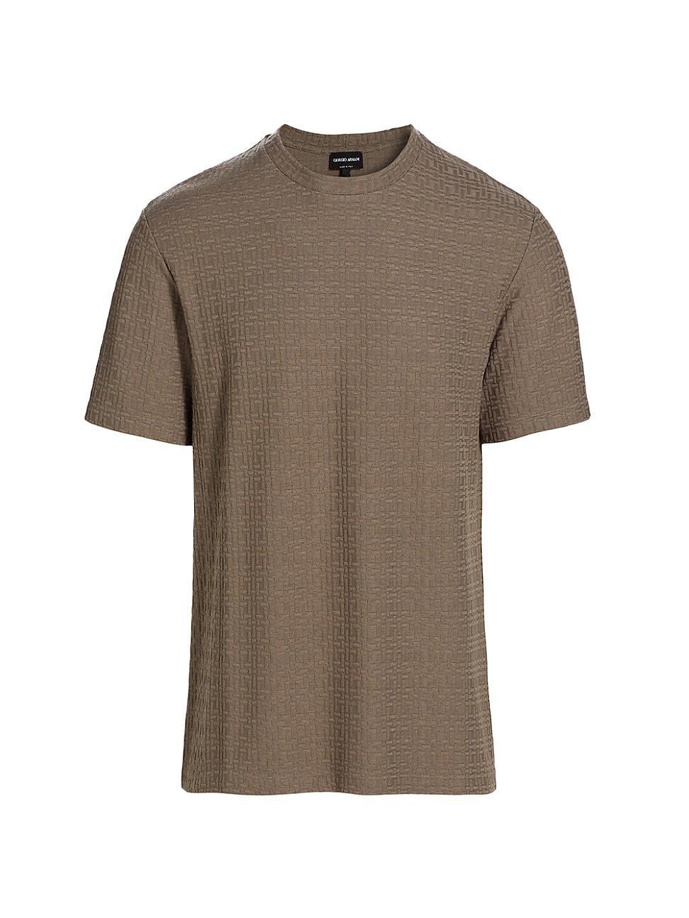 Mens Jacquard Crewneck T-Shirt Product Image