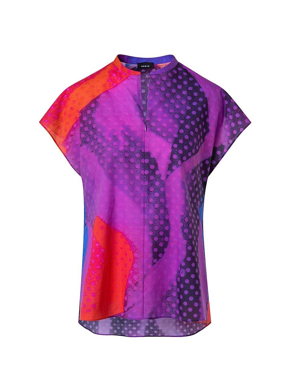 Womens Cotton Tunic Blouse Product Image