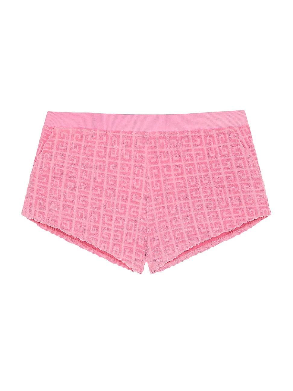 Womens Plage Mini Shorts in 4G Cotton Toweling Jacquard Product Image