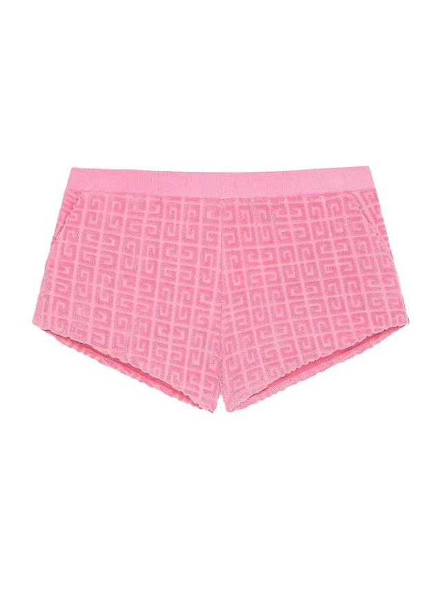 Womens Plage Mini Shorts in 4G Cotton Toweling Jacquard Product Image