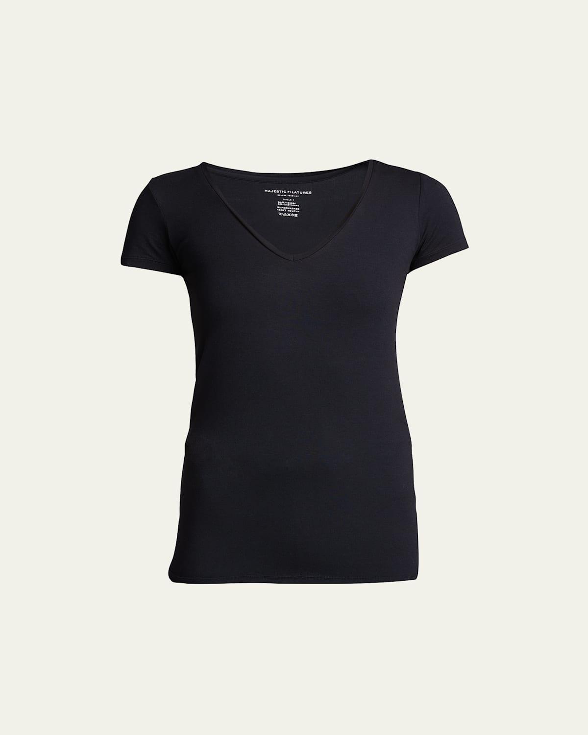 Womens Soft Touch V-Neck T-Shirt Product Image