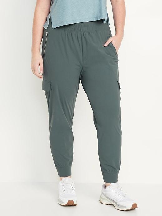 High-Waisted SleekTech Cargo Joggers Product Image