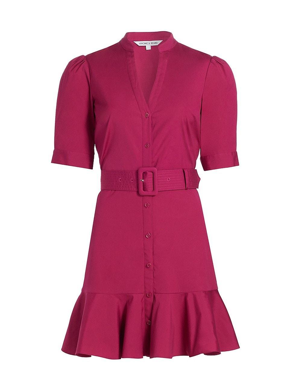 Molly Short-Sleeve Button-Front Mini Dress Product Image