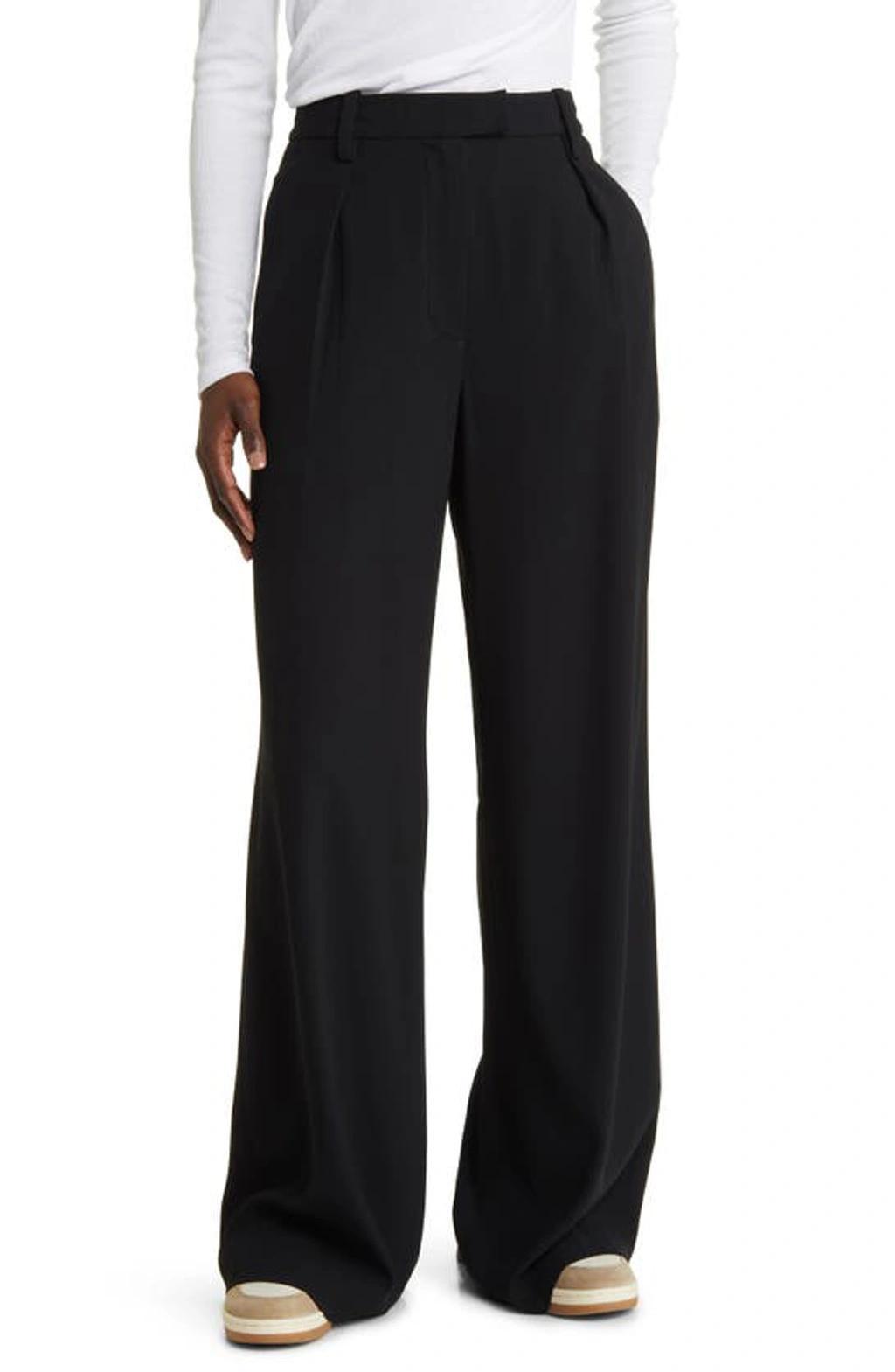 Bennett Japanese Crepe Pants In Black Product Image