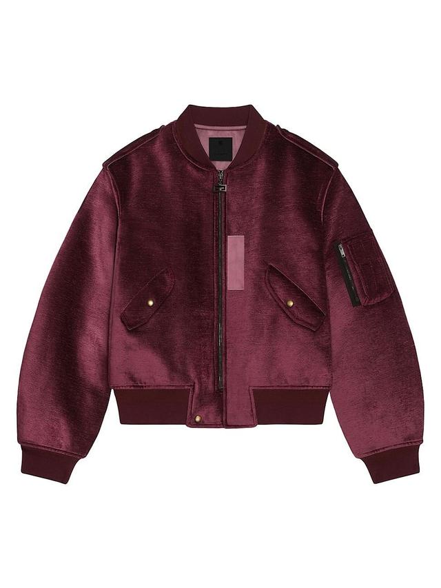 Mens Bomber in Chenille Velvet Product Image