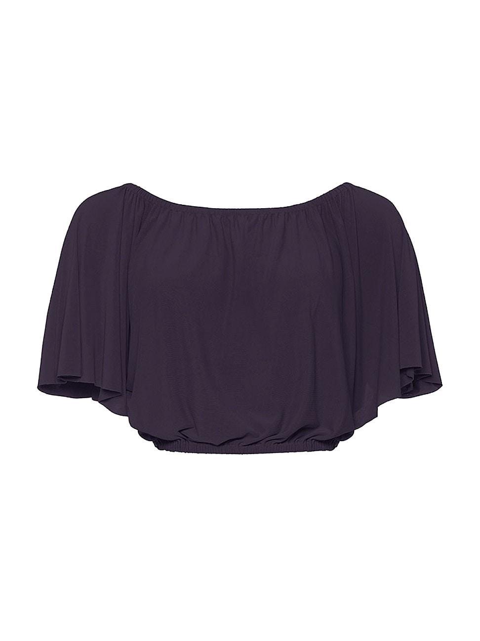 Womens Solal Off-The-Shoulder Crop Top Product Image