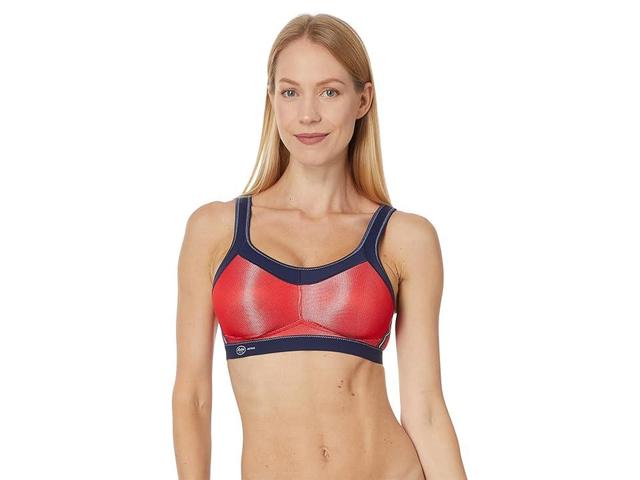 Anita Momentum Soft Cup Sports Bra 5529 (Red/Blue Iris) Women's Bra Product Image