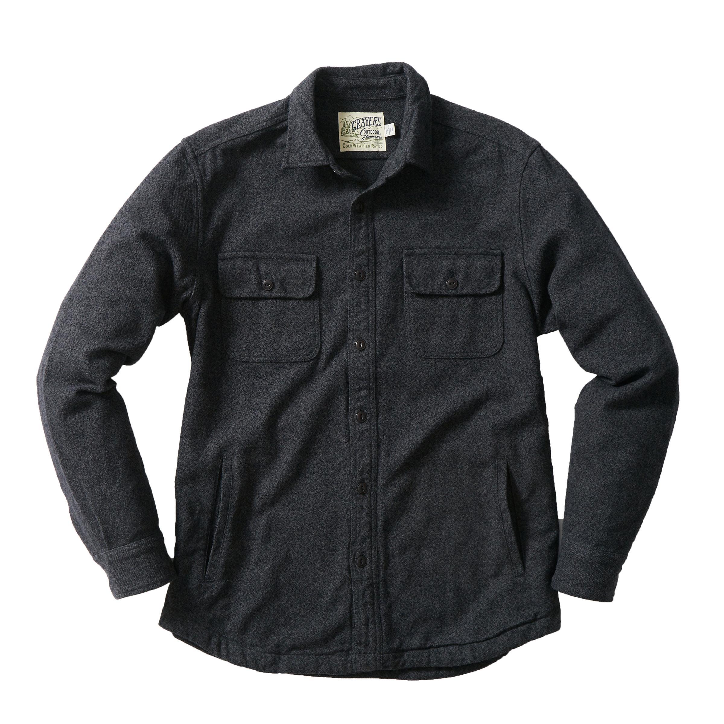 Eureka Heavyweight Shirt Jacket - Charcoal Marl Product Image