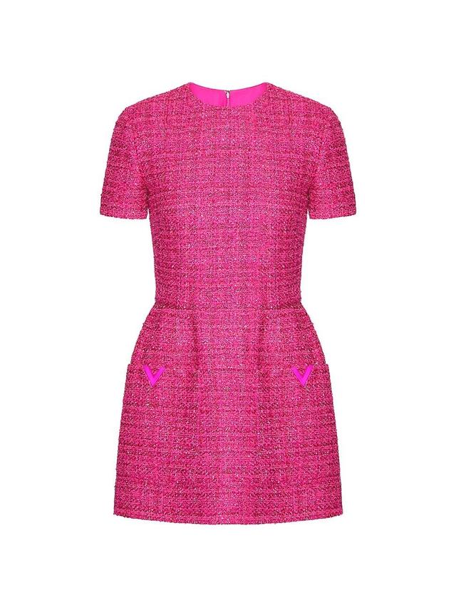 Womens Short Dress In Glaze Tweed Light Product Image