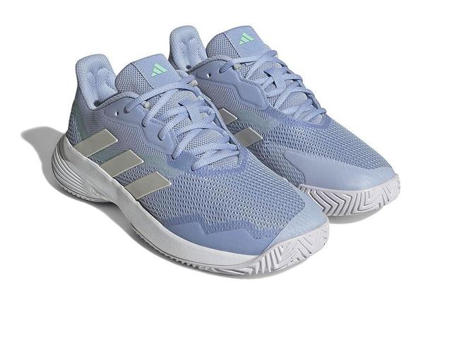 adidas CourtJam Control Dawn/Zero Metallic/White) Women's Shoes Product Image