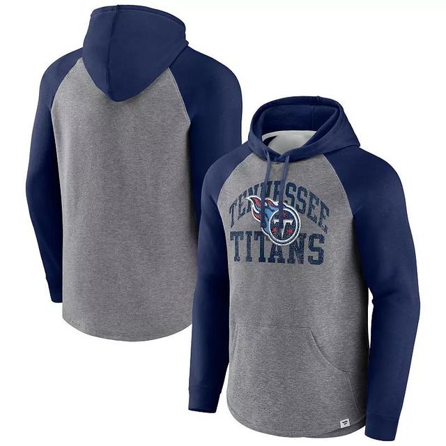 Mens Fanatics Branded Heather Gray Tennessee Titans Favorite Arch Raglan Pullover Hoodie Product Image