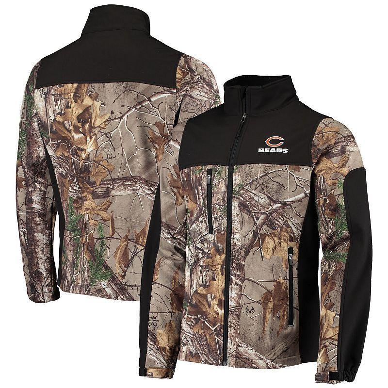 Mens Dunbrooke Realtree Camo/Black Chicago Bears Circle Hunter Softshell Full-Zip Jacket Product Image