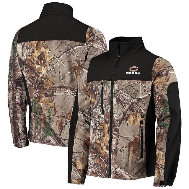 Mens Dunbrooke Realtree Camo/Black Chicago Bears Circle Hunter Softshell Full-Zip Jacket BRS Green Product Image