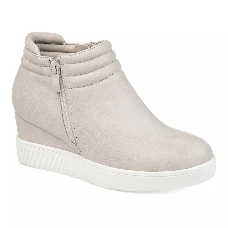 Journee Collection Remmy Womens Sneaker Wedges Grey Product Image