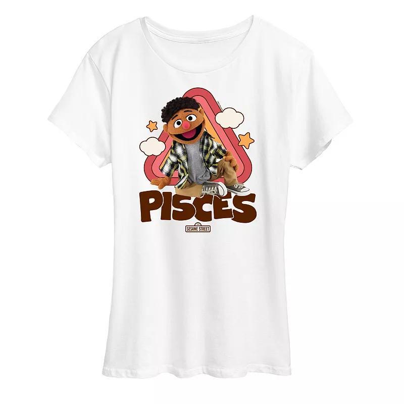 Womens Sesame Street Pisces Tamir Graphic Tee Product Image