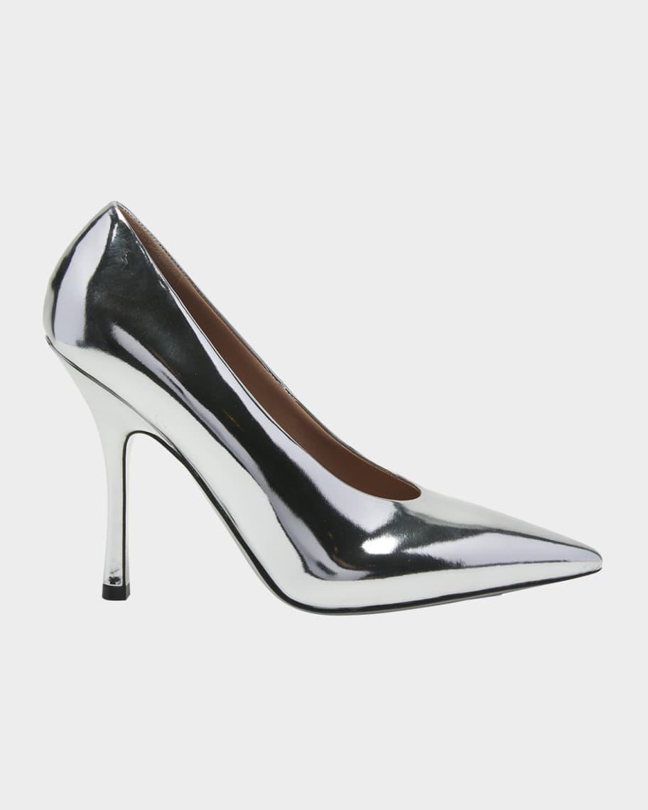 Metallic Leather Stiletto Pumps product image