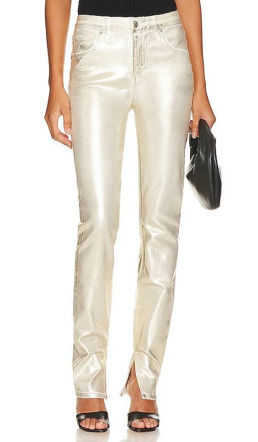 Womens Rae Foiled Metallic Skinny Jeans Product Image