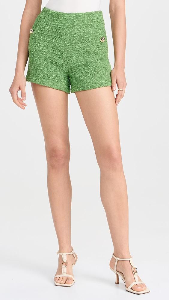 endless rose Tweed Buttoned Shorts | Shopbop Product Image