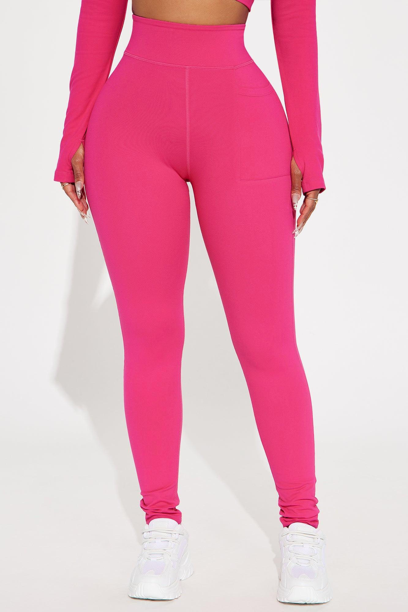 Deep Bend Super Soft Active Legging - Fuchsia Product Image